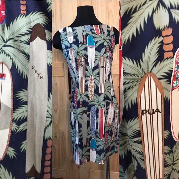 reyn spooner Dresses & Skirts - Reyn Spooner vintage surf board Hawaiian dress